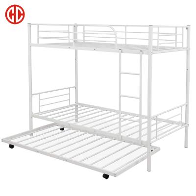 China Modern Cheap Awesome Metal Adult Triple Bunk Beds With Pull Out Bed For Sale for sale