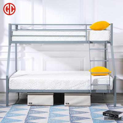 China Modern Modern Metal Attic Bunk Bed Bedroom Furniture For Adults Double Decker Metal Design Steel Bunk Bed for sale