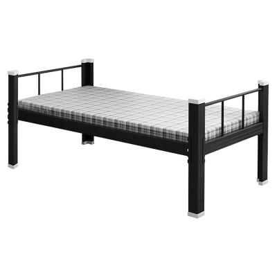 China Modern Good Capacity Small Size Metal Modern Steel Bed Loft Single Bed For Adult for sale