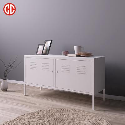 China Environmental Friendly White Coated Metal TV Cabinet Home School Office Home Used TV Storage Cabinet for sale