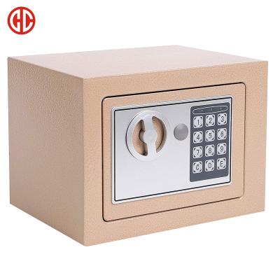 China Office Home Small Size Fireproof Outdoor Metal Box Safe Cabinet With Digital Keypad for sale