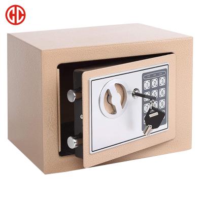 China 17E Waterproof And Fireproof Metal Safe Office Home Cabinet With Digital Button And Keypad for sale