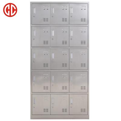 China Hot Sale 15 Door 304 Stainless Steel Adjustable Locker Hospital Clean Room(Other) for sale