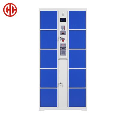 China (Other) 10 Door Adjustable Popular Outdoor Smart Parcel Locker With Barcode System for sale