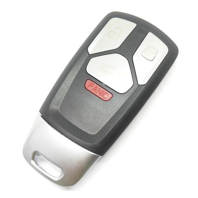 China Use For Car A-udi Smart Key TT/A4/Q7 NEW Shell With Backup Key Blade No Logo Flip Key Remote Key 3+1 Buttons for sale