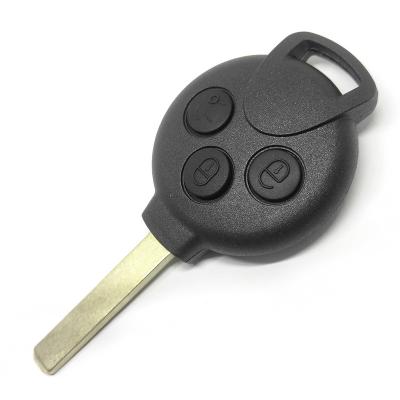 China Use For MB Benz Mercede Smar 3 Buttons Remote Key Car Key Cover Case With 433Mhz 7941 Chip Blank Car Key Pouch for sale