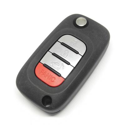 China Replace Original Car Key Case 434mhz pcf7961M Chip 4 Button Flip Remote Key For Benz Smart For Two 453 Forfour Car Key 2015-2017 for sale