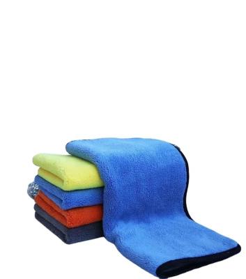 China Soft 30*40cm household and car cleaning tools with strong water absorption fleece double-sided coral cleaning towel for sale