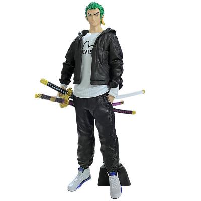 China High Quality 29CM Character PVC Lovely Anime Roronoa Zoro One Piece Action Number For Birthday Gifts for sale