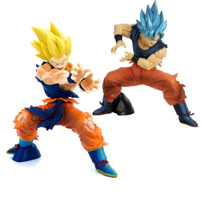 China The Yellow King Dragon Balls Anime Action Figure High Quality 20Cm Birthday Gift Decoration Hair Monkey for sale