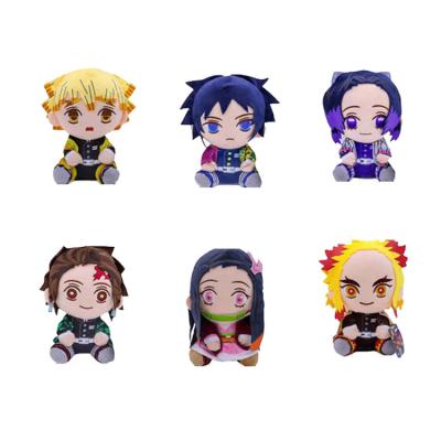 China High Quality 20CM Kamado Tanjirou Nezuko Kimetsu No Yaiba Demon Slayer Anime Plush Doll Toys for sale