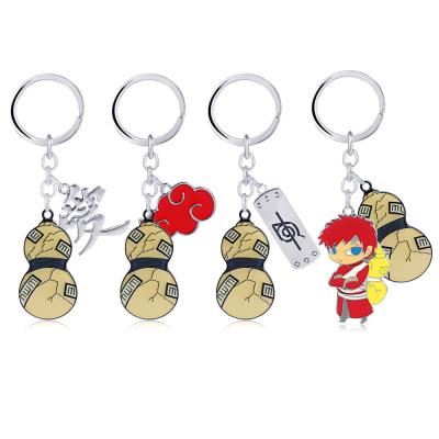 China High Quality Cosplay Anime Accessories Gaara Kakashi Squash Cloud Cloud Logo Keychain Red Village for sale