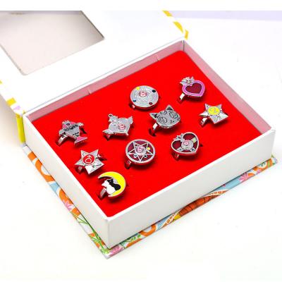 China High Quality Anime Accesorios Transform Sailor Moon Ring Collection Device Set for sale