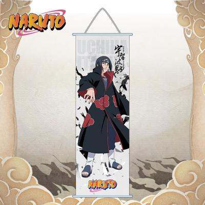 China 75*30CM Modern Decorate Wall Scroll Yaiba Tanjirou Nezuko Kakashi Demon Slayer Anime One Piece Poster for sale