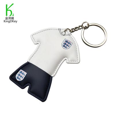 China Soccer Jersey Bag Key Chain Fans Soccer Party Simulation Key Chain T-shirt Leather Mini Key Chain Pendant for sale