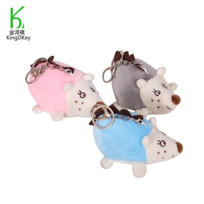 China Simulation Stuffed Doll Plush Toy Small Hedgehog Key Chain Pendant Plush Toys For Kid for sale