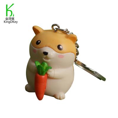 China Wholesale Lovely Pendant Multicolor Resin Key Chain Decoration Factory Squirrel Animal Keychain Kids Gift for sale