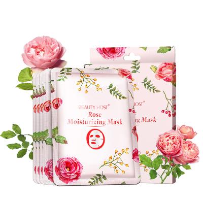 China Wholesale Korean Moisturizing Face Mask Rose Flower Facial Mask Moisturizing Face Mask for sale