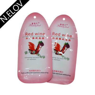 China Wholesale Anti-yellowish Anti-wrinkle Guangzhou Skin Care Sleep Face Mask Red Wine Nutrient Whitening Face Mask for sale