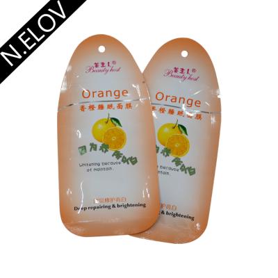 China Anti-Wrinkle Wholesale Korea Popular Orange Sheet Sleep Deep Repair Lighting Mask for sale