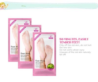 China Private Label Foot Care Moisturizer Moisturizing Exfoliating Dean's Foot Skin Removal Peel Off Peeling Sheet Mask for sale