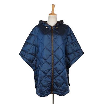 China Fashion autumn and winter butterfly anti-shrink sleeve quilted women's fashion duck down jacket cape quilted coat for sale