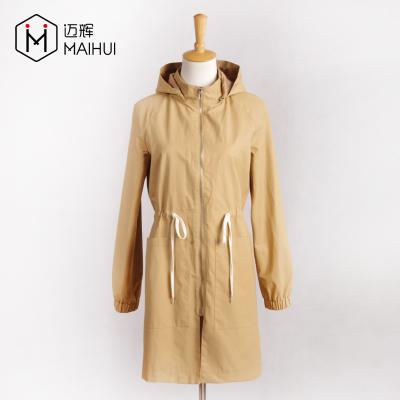 China 2019SS Anti-Shrink Fashion Lady Trench Coat Women's Leisure Frivolous Long Cotton Coat for sale