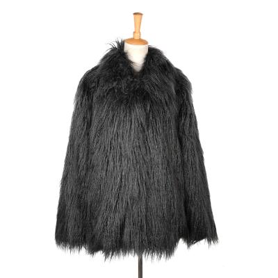 China Autumn Anti-Shrink Winter Single Particle Lambs Wool Fur Fabrics Thick Fleece Women Coat for sale