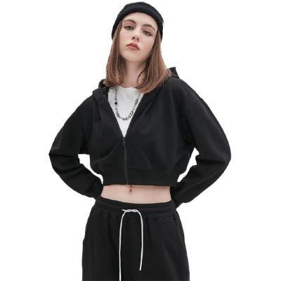 China QUICK DRY custom women's fleece private label logo embroidery hoodies oversized blank sweatshirts ladies for sale