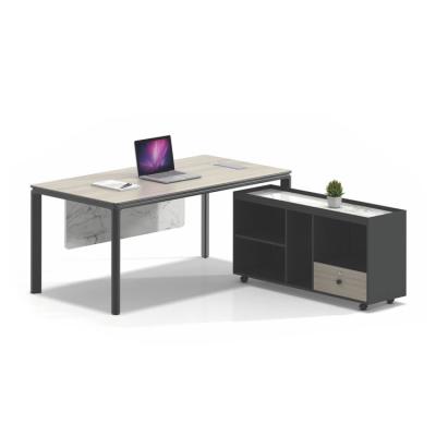 China Modern Computer Table Factory Furniture Metal Legs Executive Office Desk L Shaped Table for sale