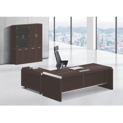 China (Size) Adjustable Modern Office Furniture Sets CEO Leather Executive Desk for sale