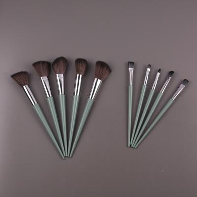 China Angular Blush 10pcs Makeup Brush Set Eyeshadow Blush Makeup Sweep Professional Beauty Make Up Brush Set for sale