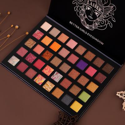 China Waterproof 42 Color Luxury Eyeshadow Palette Custom Logo Eyeshadow Palette Neon Private Label for sale