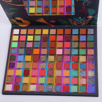 China 99 Colors Eyeshadow Palette Waterproof Private Label Pigmented Eyeshadow Palette Glitter Eyeshadow Palette for sale