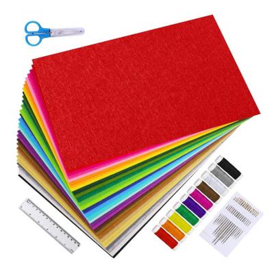 China Factory Breathable Blend Colors Fabric 1mm 2mm Thickness Non Woven Polyester Fabric Felts For Crafts Needle Punched Felt Non Woven for sale