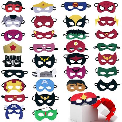 China 2022 New Felt Eco-friendly Colorful Eye Mask Boy Girl Women Men Disguise Mask Eye Wear Halloween Dress Decoration for sale