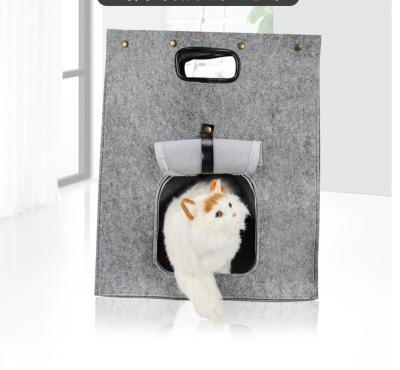 China Wholesale Price Breathable Felt Cat House Cube Shelves Square Suitable For Cat Bed Cave Nest Foldable With Soft Cushion for sale