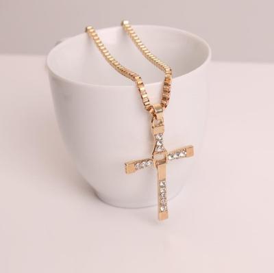 China High Quality Speed ​​And Passion 7 Toledo Cross Diamond Necklace The Same Personalized Necklace Pendant Jewelry For Men for sale