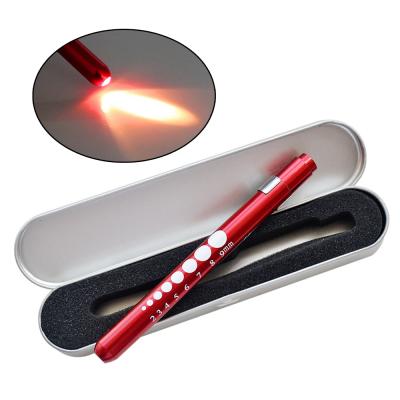 China Emergency Medical Aid Pen Light Flashlight Pocket Diagnostic Torch With Scale for sale