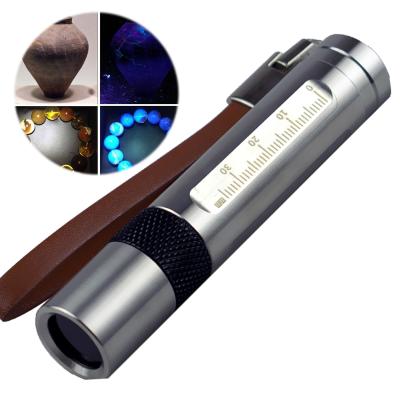 China 365nm Jewelry UV Antique Flashlight Camping Optical UV Blacklight Filter Provided UV Torch Lamp for sale