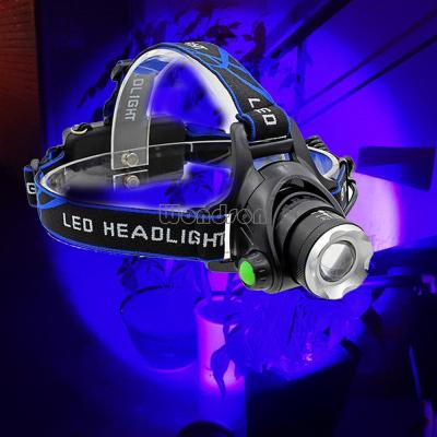 China Cheap Camping Factory LED Headlights Powerful Blue Night Fishing Head Lights for sale