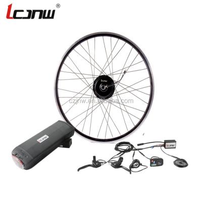 China 26 inch hub motor conversion retrofit kit 350w electric bike with 36V/48V 8.8AH-12.8AH battery JNW-03-LED 12