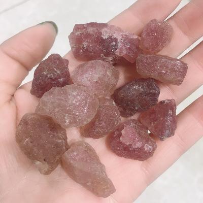 China China Wholesale Natural Rough Stone Crystal Raw Strawberry Quartz Rough Mineral Stone for Reiki for sale