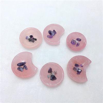 China Wholesale Natural Different Healing Crystal Carved Rose Quartz Crystal Shape From Europe Rolls For Decoration for sale