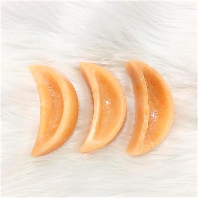 China Wholesale Natural Sunstone Crystal Bowl Healing Crystal Carved Sunstone Moon Shape Bowl From Europe for sale