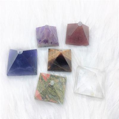 China Wholesale Natural Clear Pyramids Tiger Eye Stone Small Crystal Africa Quartz Healing for sale