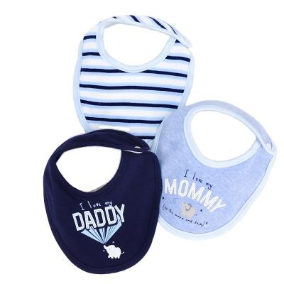 China Autumn and winter baby bib new printed cartoon anti-puddle saliva viable newborn three-piece towel for sale