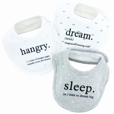 China Autumn and winter baby bib new printed cartoon anti-puddle saliva viable newborn three-piece towel for sale