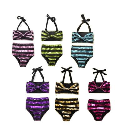 China European and American children's swimwear bikini summer beach baby breathable multi-color swimwear for sale