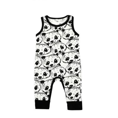 China Baby Short Cartoon Overalls Clothing Baby Sleeeves Romper Summer Kids Sleeveless Clothes Wholesale for sale